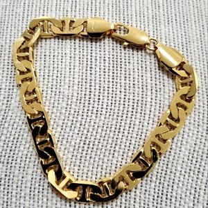 14k Gold plated women or men Bracelet